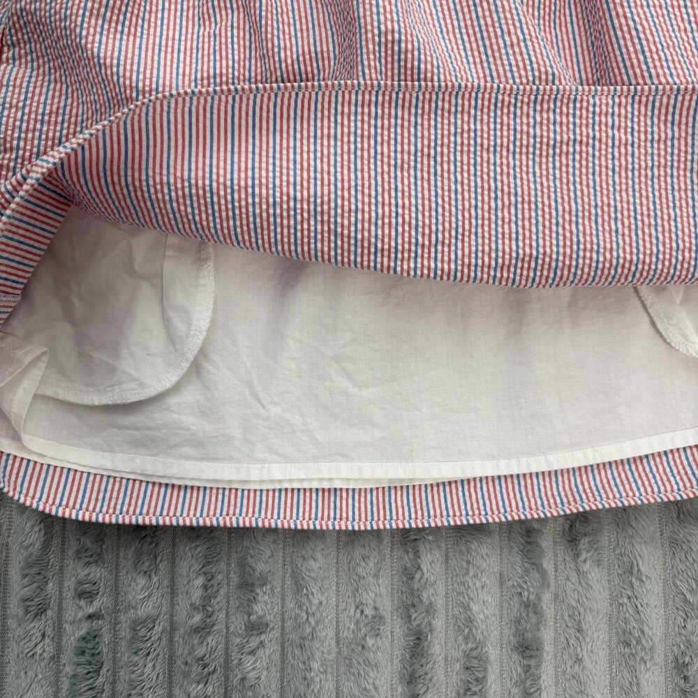 Lilly Pulitzer Esmeralda Ahoy Dress Womens S Preppy Seersucker Strapless Pockets - Picture 8 of 8